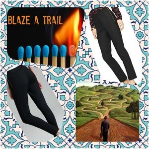 Kate Spade "Blaze A Trail" Stretch Leggings